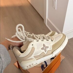Louis Vuitton Cream Sneakers